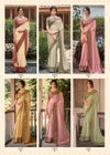 Saroj Vol 4 By Kashvi Dull Moss Brasso Designer Sarees Wholesale Clothing Suppliers In India